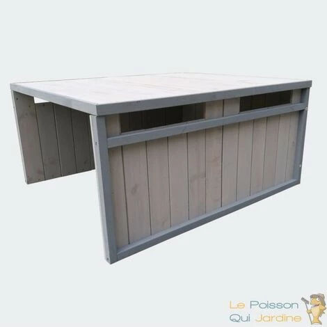 LE POISSON QUI JARDINE.FR Cabane, Carport Ou Garage, Pour Robot Tondeuse. En Bois, Gris 6 LE POISSON QUI JARDINE.FR Cabane, Carport Ou Garage, Pour Robot Tondeuse. En Bois, Gris – Image 4