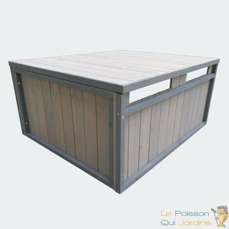 LE POISSON QUI JARDINE.FR Cabane, Carport Ou Garage, Pour Robot Tondeuse. En Bois, Gris 7 LE POISSON QUI JARDINE.FR Cabane, Carport Ou Garage, Pour Robot Tondeuse. En Bois, Gris – Image 5
