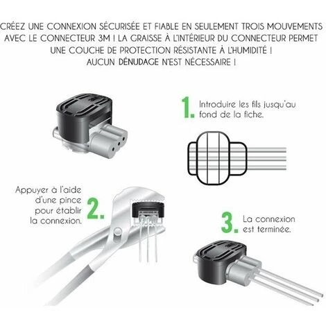 UNIVERSEL Connecteur Autodénudant Et Résistant à L'humidité 3M Mgc Scotchlok 80611434152 4 UNIVERSEL Connecteur Autodénudant Et Résistant à L'humidité 3M Mgc Scotchlok 80611434152 – Image 2