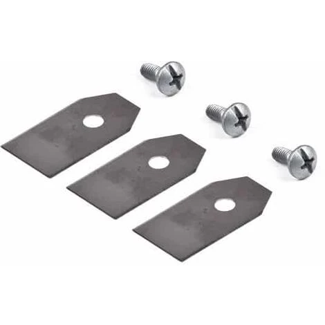 UNIVERSEL Jeu De 3 Lames Robot Tondeuse GARDENA 5776064-02 - 5776065-02 - 5776066-02 G2 - Solar Hybrid - 210c - 220ac - Livré Avec Vis 3 UNIVERSEL Jeu De 3 Lames Robot Tondeuse GARDENA 5776064-02 - 5776065-02 - 5776066-02 G2 - Solar Hybrid - 210c - 220ac - Livré Avec Vis