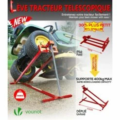 VOUNOT Leve Tracteur Tondeuse Supporte 400 Kg Max 8 VOUNOT Leve Tracteur Tondeuse Supporte 400 Kg Max -France Tondeuse Soldes Boutique 11477857 2