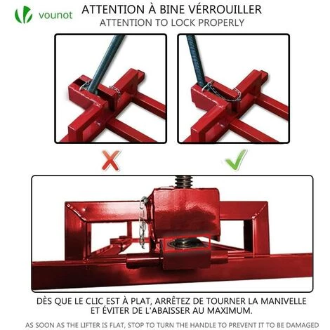 VOUNOT Leve Tracteur Tondeuse Supporte 400 Kg Max 7 VOUNOT Leve Tracteur Tondeuse Supporte 400 Kg Max – Image 5