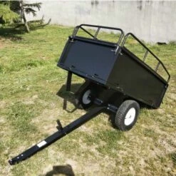 WILTEC Remorque Basculante 200x78x94,5cm Avec Grille Et Parois Amovibles Dispositif D'attelage Universel -France Tondeuse Soldes Boutique 13454069 3