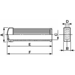 LEM SELECT Poignée Plate PVC 20X8 Mm Striée (Lot De 2) 5 LEM SELECT Poignée Plate PVC 20X8 Mm Striée (Lot De 2) -France Tondeuse Soldes Boutique 14032577 2