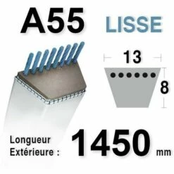 UNIVERSEL Courroie 13MM X 1450MM - A55