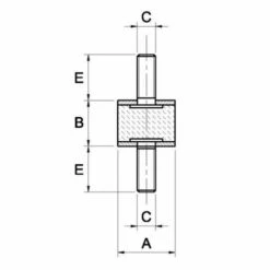 LEM SELECT Silent Bloc Universel Male X Male Ø50X40 M10X28 (Lot De 2) -France Tondeuse Soldes Boutique 18079720 2