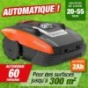 OUTIROR Robot De Tonte - Batterie 20 V - Surface 300M2 - Avec Câble De Guidage -France Tondeuse Soldes Boutique 18363123 1