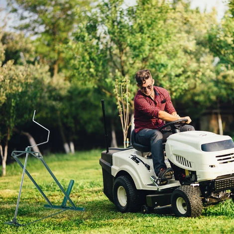 Relaxdays Dispositif De Levage Lève Tondeuse, 400 Kg, Dispositif D’inclinaison Continue De Tondeuse, Acier, Vert 4 Relaxdays Dispositif De Levage Lève Tondeuse, 400 Kg, Dispositif D’inclinaison Continue De Tondeuse, Acier, Vert – Image 2