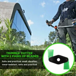 ASUPERMALL 2 Dents Jardin Pelouse Parage Cutter Tondeuse Accessoires Herbe Feuilles Disque Massicots Nylon Lame De Tondeuse A Gazon Cutter Accessoires Avec Cutting Edge Double Face -France Tondeuse Soldes Boutique 23912608 4
