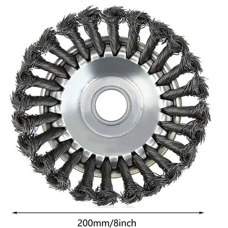 BEARSU Brosse Désherbant Ronde Pour Débroussailleuse - Haute Résistance - Cône - Anti-mauvaises Herbes - 20,3 Cm 4 BEARSU Brosse Désherbant Ronde Pour Débroussailleuse - Haute Résistance - Cône - Anti-mauvaises Herbes - 20,3 Cm – Image 2