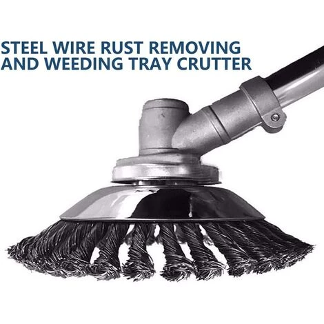 BEARSU Brosse Désherbant Ronde Pour Débroussailleuse - Haute Résistance - Cône - Anti-mauvaises Herbes - 20,3 Cm 5 BEARSU Brosse Désherbant Ronde Pour Débroussailleuse - Haute Résistance - Cône - Anti-mauvaises Herbes - 20,3 Cm – Image 3