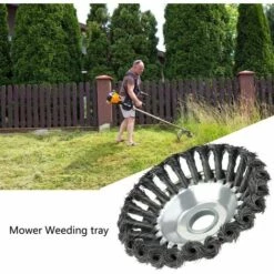 BEARSU Brosse Désherbant Ronde Pour Débroussailleuse - Haute Résistance - Cône - Anti-mauvaises Herbes - 20,3 Cm 11 BEARSU Brosse Désherbant Ronde Pour Débroussailleuse - Haute Résistance - Cône - Anti-mauvaises Herbes - 20,3 Cm -France Tondeuse Soldes Boutique 25473692 5