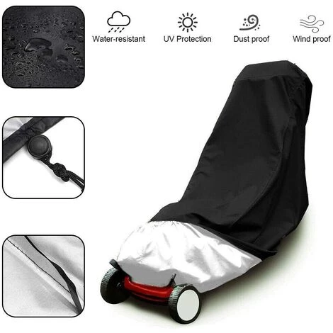 LITZEE Couverture De Tondeuse à Gazon, Imperméable Toile D'ombrage À Toute épreuve Protection UV Toile De Protection Résistant Aux Déchirures 48x18,5x13,5 Pouces 3 LITZEE Couverture De Tondeuse à Gazon, Imperméable Toile D'ombrage À Toute épreuve Protection UV Toile De Protection Résistant Aux Déchirures 48x18,5x13,5 Pouces