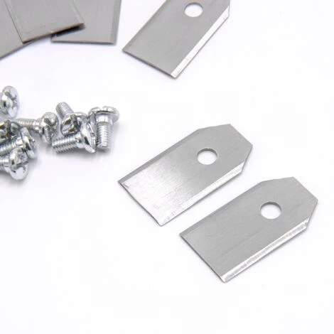Vhbw 9x Lames De Couteaux Compatible Avec Husqvarna 105, 108, 210C, 220AC, 230ACX, 260ACX, 265ACX, 305 Tondeuse - Lames De Rechange, Argent, Acier 4 Vhbw 9x Lames De Couteaux Compatible Avec Husqvarna 105, 108, 210C, 220AC, 230ACX, 260ACX, 265ACX, 305 Tondeuse - Lames De Rechange, Argent, Acier – Image 2