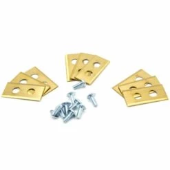 Vhbw 9x Lame De Rechange Compatible Avec Worx Landroid S500i, WA0176, L1500i, M1000i, M500, M800 - Lames De Rechange, Or, Acier (vevêtement Titane)