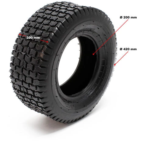 WILTEC Pneu Pour Tracteur à Pelouse 18x8.50-8 4pr Avec Chambre à Air Et Valve Coudée Tondeuse à Gazon 4 WILTEC Pneu Pour Tracteur à Pelouse 18x8.50-8 4pr Avec Chambre à Air Et Valve Coudée Tondeuse à Gazon – Image 2