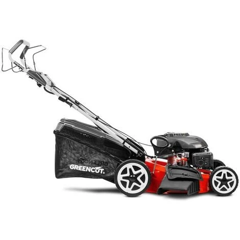 Tondeuse à Gazon à Essence 224cc 7.5cv, Démarrage électrique 4 Temps Automoteur, Double Lame Acier 530mm 21", Hauteur De Coupe Réglable Et Panier D'une Capacité De 65L - Greencut GLM880XE 4 Tondeuse à Gazon à Essence 224cc 7.5cv, Démarrage électrique 4 Temps Automoteur, Double Lame Acier 530mm 21", Hauteur De Coupe Réglable Et Panier D'une Capacité De 65L - Greencut GLM880XE – Image 2