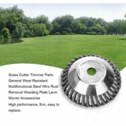 HAPPYSHOPPING Tete De Coupe De Brosse De Tondeuse A Gazon, Dissolvant De Rouille De Fil, Tete D'herbe, Tete De Desherbage, Accessoires De Debroussailleuse De Tondeuse A Gazon, 6 Pouces -France Tondeuse Soldes Boutique 29843205 4