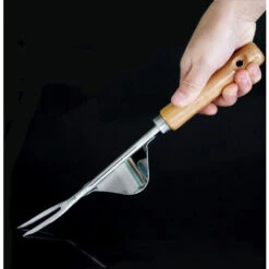 ASUPERMALL Manuel Bois Fourchette Sarclage En Acier Inoxydable Poignee Creuser Outil De Suppression De Transplantation Racine Outil -France Tondeuse Soldes Boutique 29980957 5