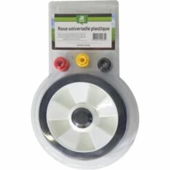 JR MOTOCULTURE Roue De Tondeuse Universelle 150 Mm Avec 4 Bagues De Réduction ROU0001 JR