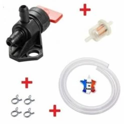 CYCLINGCOLORS Kit Essence Honda GCV 135 160 16950-ZG9-M02 : Robinet + Durite + Filtre + Collier Tondeuse Tracteur