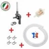 CYCLINGCOLORS Kit Essence Universel : Robinet M10 X 100 Coudé MBK 51 + Durite + Filtre + Collier Mobylette
