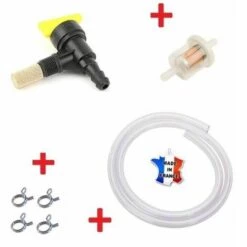 CYCLINGCOLORS Kit Essence TECUMSEH 3330005 16630024 16260003 : Robinet + Durite + Filtre + Collier Tondeuse Tracteur