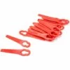 Vhbw 20x Lames Compatible Avec Einhell GC-BG-CT 18/1 Li, GC-CT 18/24 Li P Taille Gazon - Lames De Rechange, Rouge, Plastique