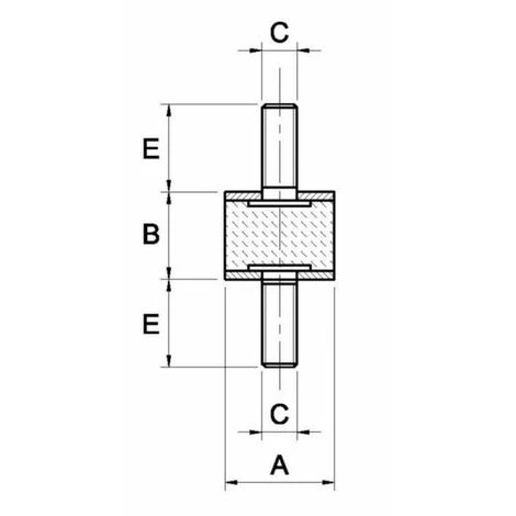 LEM SELECT Silent Bloc Universel Male X Male Ø20X20 M6X16 (Lot De 2) 4 LEM SELECT Silent Bloc Universel Male X Male Ø20X20 M6X16 (Lot De 2) – Image 2