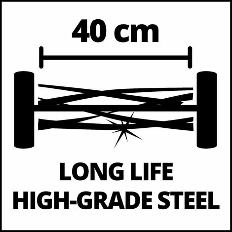 Einhell Tondeuse à Main GC-HM 400 - Surfaces Jusqu’à 250 M² - Largeur De Coupe 400 Mm 5 Einhell Tondeuse à Main GC-HM 400 - Surfaces Jusqu’à 250 M² - Largeur De Coupe 400 Mm – Image 3