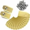 LITZEE Lot De 45 Lames En Titane Pour Tondeuse Robot Husqvarna Automower, Gardena, Yardforce (3 G - 0,75 Mm) + 45 Vis -France Tondeuse Soldes Boutique 32530298 1