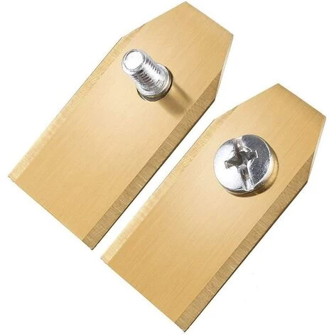 XUEQIEE 45 X Lames De Couteau En Titane Pour Toutes Les Tondeuses Robotiques Husqvarn/Automower/ Yardforce/Gardena(3g-0.75mm) Avec 45 Vis, Lames De Rechange Pour Modéles 105,310,315,320,420,430x,r40i - Doré 4 XUEQIEE 45 X Lames De Couteau En Titane Pour Toutes Les Tondeuses Robotiques Husqvarn/Automower/ Yardforce/Gardena(3g-0.75mm) Avec 45 Vis, Lames De Rechange Pour Modéles 105,310,315,320,420,430x,r40i - Doré – Image 2