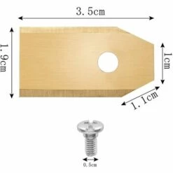 XUEQIEE 45 X Lames De Couteau En Titane Pour Toutes Les Tondeuses Robotiques Husqvarn/Automower/ Yardforce/Gardena(3g-0.75mm) Avec 45 Vis, Lames De Rechange Pour Modéles 105,310,315,320,420,430x,r40i - Doré 9 XUEQIEE 45 X Lames De Couteau En Titane Pour Toutes Les Tondeuses Robotiques Husqvarn/Automower/ Yardforce/Gardena(3g-0.75mm) Avec 45 Vis, Lames De Rechange Pour Modéles 105,310,315,320,420,430x,r40i - Doré -France Tondeuse Soldes Boutique 32985923 3