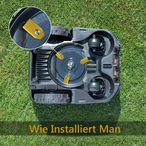 XUEQIEE 45 X Lames De Couteau En Titane Pour Toutes Les Tondeuses Robotiques Husqvarn/Automower/ Yardforce/Gardena(3g-0.75mm) Avec 45 Vis, Lames De Rechange Pour Modéles 105,310,315,320,420,430x,r40i - Doré 6 XUEQIEE 45 X Lames De Couteau En Titane Pour Toutes Les Tondeuses Robotiques Husqvarn/Automower/ Yardforce/Gardena(3g-0.75mm) Avec 45 Vis, Lames De Rechange Pour Modéles 105,310,315,320,420,430x,r40i - Doré – Image 4