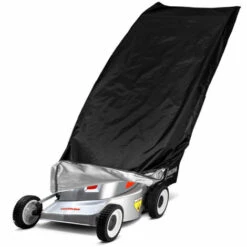 ASUPERMALL Housse De Tondeuse A Gazon Avec Revetement Impermeable Pare-Soleil Housse De Protection Anti-Dechirure Aux Uv Housse Avec Cordon De Serrage, Noir - Noir