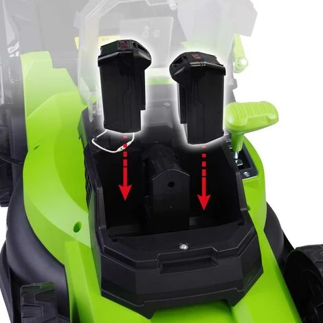 Tondeuse Electrique Sans Fil à Batterie 40V Coupe 40cm Incl. Batteries Et Chargeurs, Sac 45l 60 Min Sans Charge, Réglage Central De Coupe En 6 étapes - Tondeuse Electrique Sans Fil De BRAST 4 Tondeuse Electrique Sans Fil à Batterie 40V Coupe 40cm Incl. Batteries Et Chargeurs, Sac 45l 60 Min Sans Charge, Réglage Central De Coupe En 6 étapes - Tondeuse Electrique Sans Fil De BRAST – Image 2