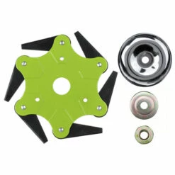 TIGA Tête De Tondeuse à Gazon 3/6 Lames En Acier Pour Ficelle D'herbe De Jardin + Couvercle De Plaque (vert, 6 Dents Avec Pièces) 11 TIGA Tête De Tondeuse à Gazon 3/6 Lames En Acier Pour Ficelle D'herbe De Jardin + Couvercle De Plaque (vert, 6 Dents Avec Pièces) -France Tondeuse Soldes Boutique 35626584 5