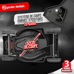 ELEM GARDEN TECHNIC Tondeuse à Gazon électrique 1300W- 32cm-Elem Garde 8 ELEM GARDEN TECHNIC Tondeuse à Gazon électrique 1300W- 32cm-Elem Garde -France Tondeuse Soldes Boutique 35660614 3