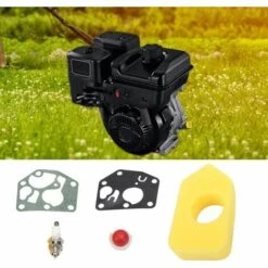 LangRay Filtre à Air Coton Set Pièces De Rechange Pour Tondeuse à Gazon 1 Filtre à Air 1 Bougie D'allumage 2 Entretoises 1 Ampoule D'amorçage Pour Kit D'entretien Briggs & Stratton 3.5hp Et 3,75hp -France Tondeuse Soldes Boutique 35675614 4