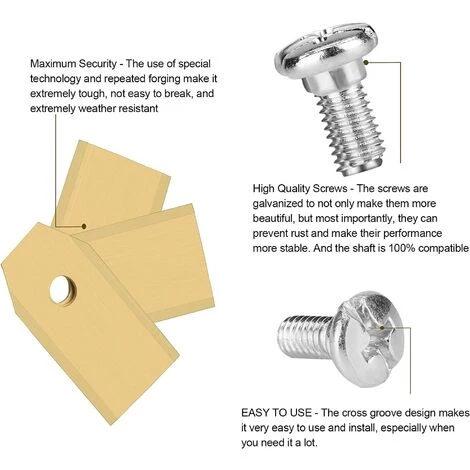 AIDUCHO Couteau Lame Titane 45pièces, Lame Robot Tondeuse à Gazon Avec Vis, Convient Aux Lames Tondeuse Robot De Différentes Marques Et Modèles, Pièces Et Accessoires Tondeuses à Gazon. 6 AIDUCHO Couteau Lame Titane 45pièces, Lame Robot Tondeuse à Gazon Avec Vis, Convient Aux Lames Tondeuse Robot De Différentes Marques Et Modèles, Pièces Et Accessoires Tondeuses à Gazon. – Image 4