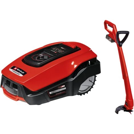 Einhell Robot Tondeuse FREELEXO 500 BT Power X-Change + Coupe Bordure GC-CT 18/25 Li P Solo (18 V, Surface 500m2, Application Bluetooth) Livré Avec Kit D'installation, Batterie 2,5Ah Et Chargeur 6 Einhell Robot Tondeuse FREELEXO 500 BT Power X-Change + Coupe Bordure GC-CT 18/25 Li P Solo (18 V, Surface 500m2, Application Bluetooth) Livré Avec Kit D'installation, Batterie 2,5Ah Et Chargeur – Image 4