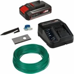 Einhell Kit D'installation 500m² Pour Robot-Tondeuse FREELEXO (Jusqu'à 500m², 3 Lames, 130m Câble Périphérique) Livré Avec Batterie 2,5Ah Et Chargeur