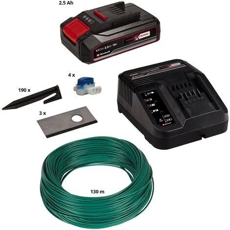 Einhell Kit D'installation 500m² Pour Robot-Tondeuse FREELEXO (Jusqu'à 500m², 3 Lames, 130m Câble Périphérique) Livré Avec Batterie 2,5Ah Et Chargeur 7 Einhell Kit D'installation 500m² Pour Robot-Tondeuse FREELEXO (Jusqu'à 500m², 3 Lames, 130m Câble Périphérique) Livré Avec Batterie 2,5Ah Et Chargeur – Image 5