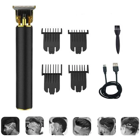 BRIDAY Tondeuse à Cheveux Professionnelle Sans Fil Tondeuse à Barbe Rechargeable USB Kit De Coupe De Cheveux Pour Hommes Avec 4 Peignes 3 BRIDAY Tondeuse à Cheveux Professionnelle Sans Fil Tondeuse à Barbe Rechargeable USB Kit De Coupe De Cheveux Pour Hommes Avec 4 Peignes
