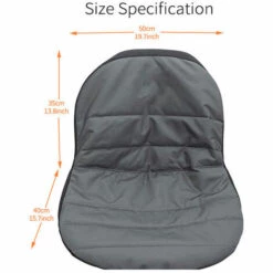 ASUPERMALL Housse De Siege De Tondeuse A Gazon Housse De Siege De Tracteur Heavy Duty Rembourre 600D Oxford Material Gris, Gris -France Tondeuse Soldes Boutique 37236067 4
