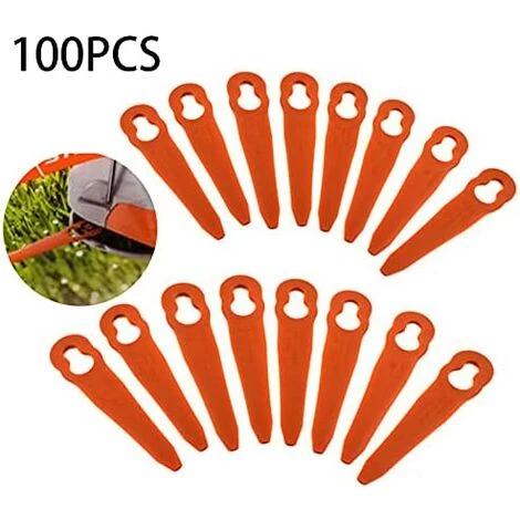 LANGRAY 100 Pièces Accessoires De Lames En Plastique De Remplacement Pour STIHL Polycut 2-2 FSA 45 Tondeuse à Gazon Coupe-herbe 4 LANGRAY 100 Pièces Accessoires De Lames En Plastique De Remplacement Pour STIHL Polycut 2-2 FSA 45 Tondeuse à Gazon Coupe-herbe – Image 2
