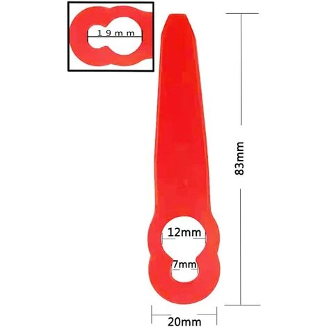 LANGRAY 100 Pièces Accessoires De Lames En Plastique De Remplacement Pour STIHL Polycut 2-2 FSA 45 Tondeuse à Gazon Coupe-herbe 6 LANGRAY 100 Pièces Accessoires De Lames En Plastique De Remplacement Pour STIHL Polycut 2-2 FSA 45 Tondeuse à Gazon Coupe-herbe – Image 4
