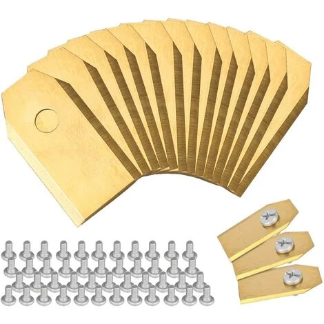 ABCRITAL Lames De Couteau En Titane, Couteau De Tondeuse À Gazon Robot Pour Toutes Les Vis De Tondeuse À Gazon Robot Husqvarna Automower 4 ABCRITAL Lames De Couteau En Titane, Couteau De Tondeuse À Gazon Robot Pour Toutes Les Vis De Tondeuse À Gazon Robot Husqvarna Automower – Image 2