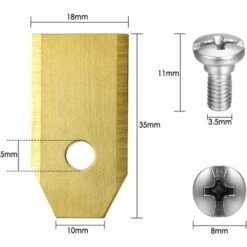 ABCRITAL Lames De Couteau En Titane, Couteau De Tondeuse À Gazon Robot Pour Toutes Les Vis De Tondeuse À Gazon Robot Husqvarna Automower 10 ABCRITAL Lames De Couteau En Titane, Couteau De Tondeuse À Gazon Robot Pour Toutes Les Vis De Tondeuse À Gazon Robot Husqvarna Automower -France Tondeuse Soldes Boutique 38079051 4