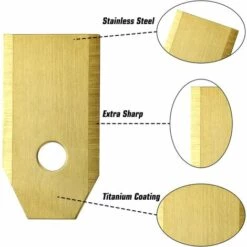 ABCRITAL Lames De Couteau En Titane, Couteau De Tondeuse À Gazon Robot Pour Toutes Les Vis De Tondeuse À Gazon Robot Husqvarna Automower 11 ABCRITAL Lames De Couteau En Titane, Couteau De Tondeuse À Gazon Robot Pour Toutes Les Vis De Tondeuse À Gazon Robot Husqvarna Automower -France Tondeuse Soldes Boutique 38079051 5